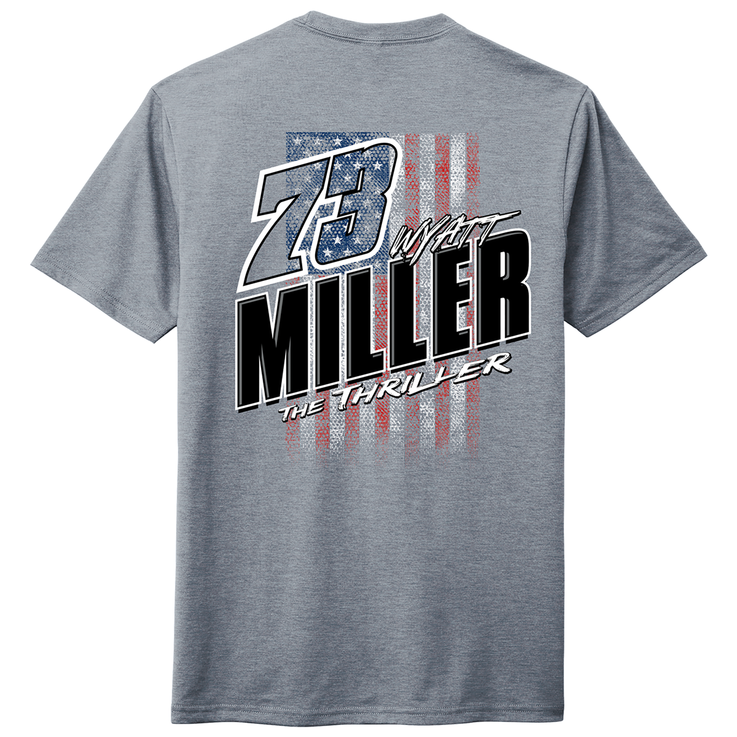 Flint Blue #73 Miller Flag T-shirt
