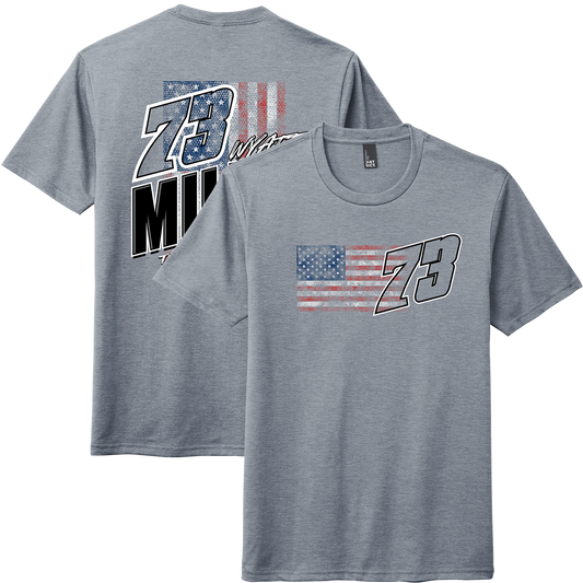 Flint Blue #73 Miller Flag T-shirt