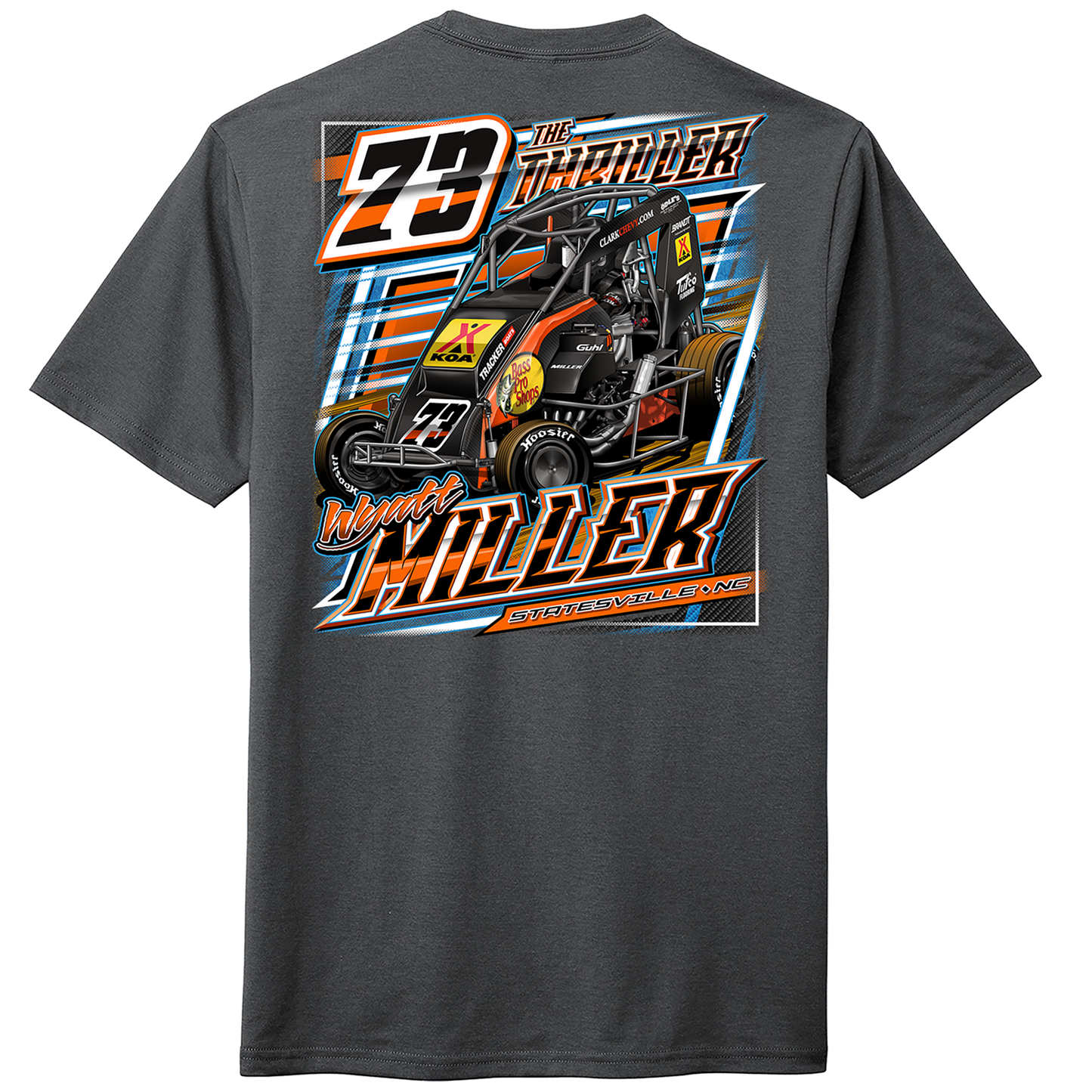 ADULT 2025 Micro Wyatt Miller Tshirt - Charcoal