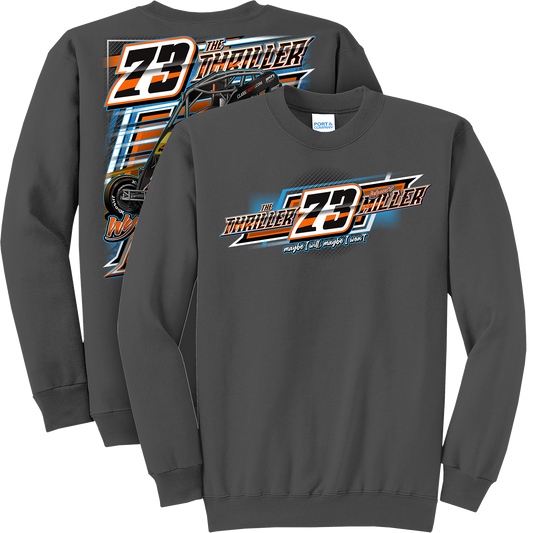 ADULT 2025 Micro Wyatt Miller Crew Neck Sweatshirt - Charcoal